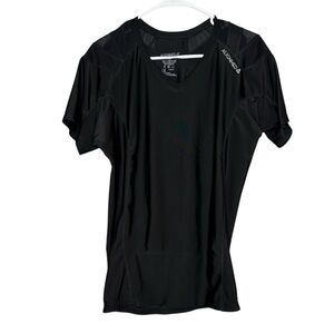 Alignmed Men's Black Short Sleeve Posture Correcting Shirt XL